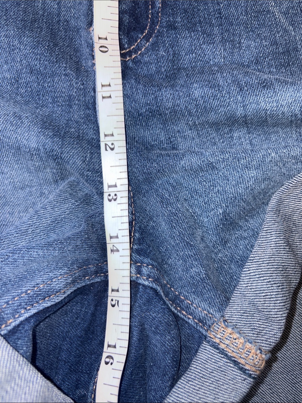 Old Navy O.G. High-rise Blue Denim Roll-Cuff Women's Shorts Plus Size 28 NWT! - Picture 6 of 16